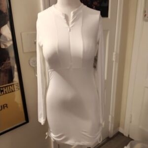 ATHLETA White Long Sleeve Dress
